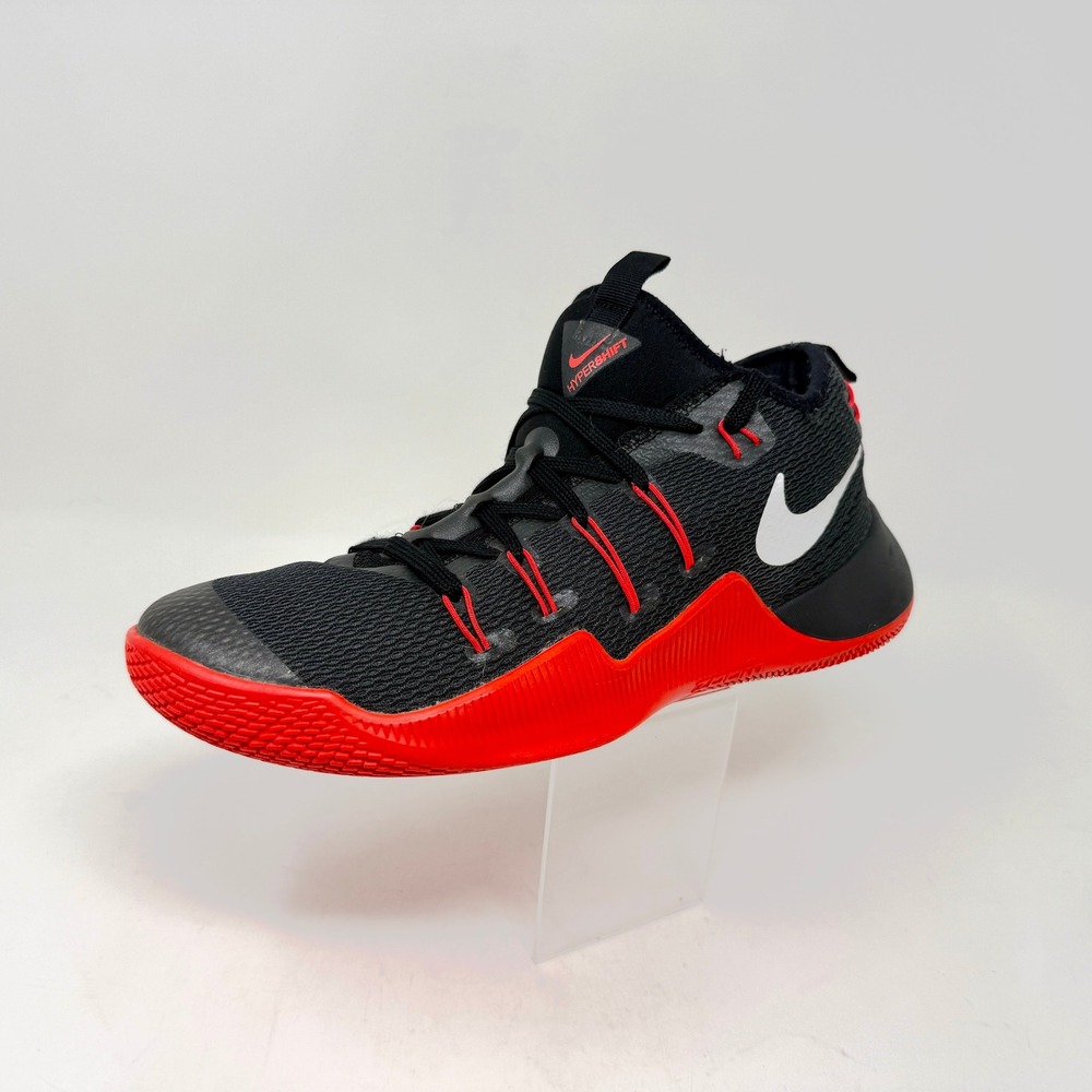 Nike Hypershift Mens Sz 10.5 Basketball Shoes/Sneaker Black Red White 844391-016